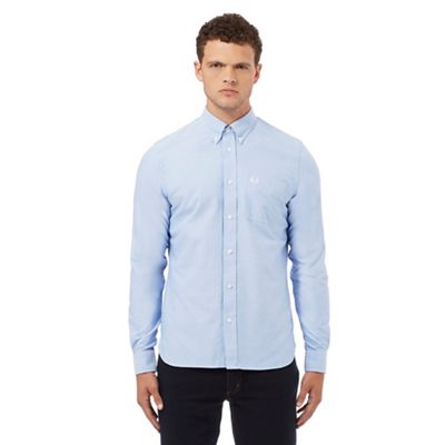 Light blue regular fit Oxford shirt